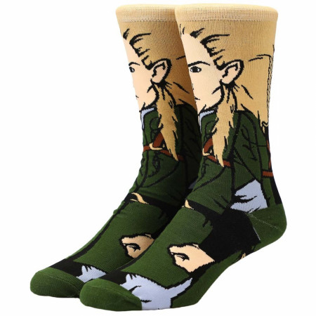 The Lord of the Rings Legolas 360 Character Crew Socks